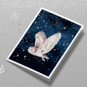 Carte poștală de Crăciun, felicitare, animal de pădure cadou companion -  - Artynos.ro