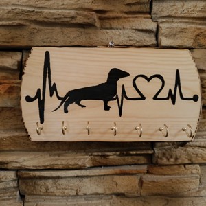 Dachshund câine unic de perete breloc -  - Artynos.ro