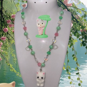 Lantisor handmade Sylvanian Cat - Artynos.ro
