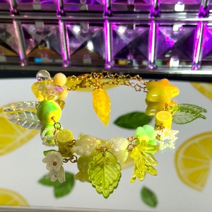 Brățară Handmade Lemon Blossom - bijuterii - brățări - brățări din mărgele - Artynos.ro