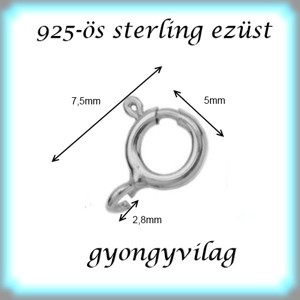925 argint 1 rând lanț închidere ELK 12-1-8,3e 2pcs/pack -  - Artynos.ro