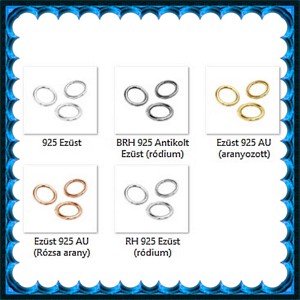 Fermoar pentru bijuterii din argint 925: cerc închis ESZK Z 4,5x0,8 mm 3 buc/pachet -  - Artynos.ro