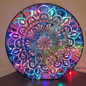 Mandala model curcubeu condus lampă - casă & stil de viață - lămpi și corpuri de iluminat - lampă de ambianță - Artynos.ro