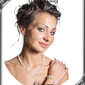 Set de bijuterii de nunta, de mireasa, casual, cristal Swarovski SSZE-SW04-1 5328, , , ARTYNOS