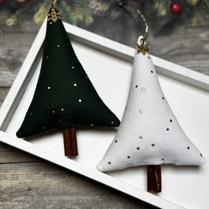 Ornament pom de Craciun cu bete de scortisoara /set de 2/ - Artynos.ro