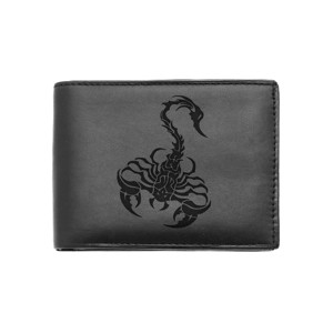 Portofel din piele naturala - Scorpion, Geanta si husa, Portofele, huse, suporturi, Portofel, Portofel barbati, , ARTYNOS