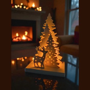 Decorațiune luminoasă intimă de Crăciun cu LED-uri și lampă de atmosferă -  - Artynos.ro