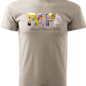 Scrisoare din fotografii - PAPA T-shirt - Cadou unic pentru tata, tata, , , ARTYNOS
