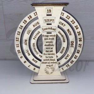 Calendar perpetuu - cu text - casă & stil de viață - accesorii pentru decorat casa - decorațiuni de pereți, decorațiuni suspendate - calendar perete - Artynos.ro