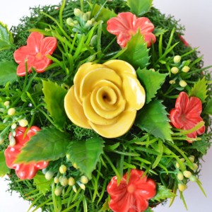 Cutii cu trandafiri, buchet de flori din ceramică, trandafir - casă & stil de viață - decorațiuni de casă - accesorii florale - buchete de flori - Artynos.ro