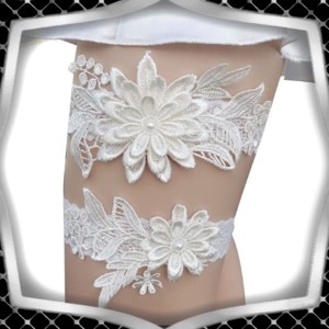 Nunta, set de jartiere pentru mireasa ES-HK2-01-4, Accesorii nunta, Accesorii de nunta, Jartiere mirese, , ARTYNOS