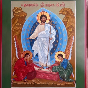 Icoana  Sf. Nicolae.  27x32.  - casă & stil de viață - decorațiuni de casă - picturi murale - artă de perete din lemn - Artynos.ro