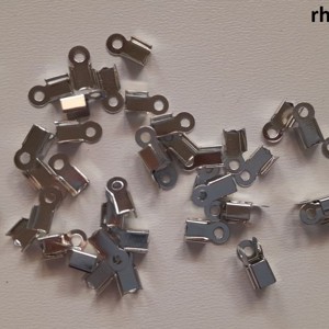 Capat de cablu - 8x4 mm - 50 buc./pachet - culoare rodiu, , , ARTYNOS