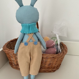 Iepuraș cusut handmade - jucării și echipamente pentru copii - plușuri - iepure de pluș - Artynos.ro