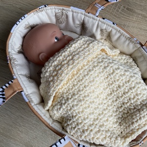 Mini landou handmade pentru păpușă  model Safari cu zebreandou - jucării și echipamente pentru copii - jucării și accesorii pentru copii - păpuși de joacă - Artynos.ro