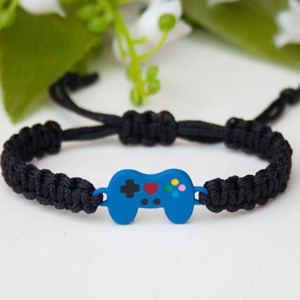 Bratara macramé impletita pentru copii - Consola de jocuri console negru, , , ARTYNOS
