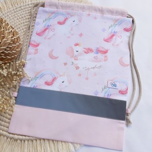 Geanta de sport Ovis, unicorn, roz, LuannaBaby, Jucarii si echipamente pentru copii, Saci si seturi pentru copii, Saci de gimnastica pentru copii, Cusatura, ARTYNOS