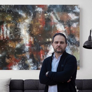 Pictură abstractă realizată de artist - arte vizuale și accesorii  - picturi - pictură acrilică - Artynos.ro