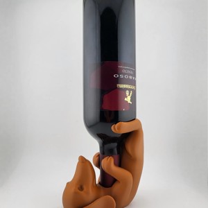 Suport de vin cu teckel - casă & stil de viață - accesorii pentru echipamente de bucătărie - decorații de bucătărie - decorațiuni de bucătărie - Artynos.ro