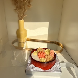 Lumânare terrarium cactusi din ceara de soia  - casă & stil de viață - lumânări, parfumuri, arome - lumânare - lumânări artizanale - Artynos.ro
