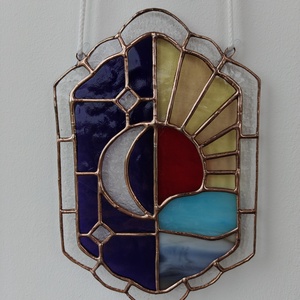 Ornament din sticlă colorată pentru fereastră  - casă & stil de viață - accesorii pentru decorat casa - decorațiuni de geam și decorațiuni de ușă  - ornamente de ușă  - Artynos.ro