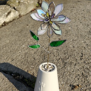 Crin iridescent din sticlă colorată  ornament elegant - casă & stil de viață - accesorii pentru decorat casa - decorațiuni de masă și decorațiuni pentru rafturi  - sticle ornamentale - Artynos.ro