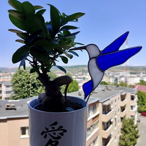 Colibri sticla, realizat manual, Casa & Stil de viata, Accesorii pentru decorat casa, Decoratiuni de masa si decoratiuni pentru rafturi , Sticle ornamentale, Arta de sticla, ARTYNOS