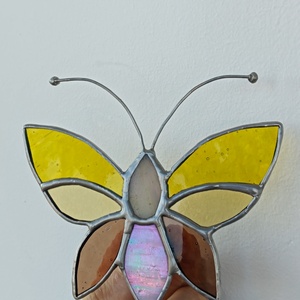 Fluture din sticlă Tiffany  ornament ghiveci - casă & stil de viață - accesorii pentru decorat casa - decorațiuni de masă și decorațiuni pentru rafturi  - sticle ornamentale - Artynos.ro
