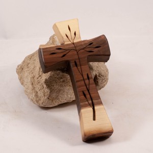 Cruce din lemn modelata, cruce de perete, , , ARTYNOS