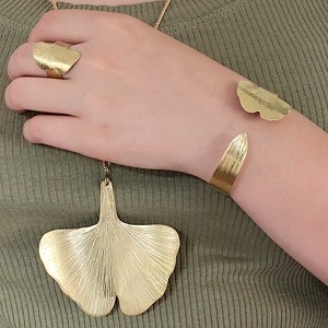  Ginkgo biloba in pene de alama, Bijuterii, Seturi de bijuterii, , ARTYNOS