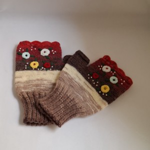 Mănuși tricotate manual, încălzitor de mână - îmbrăcăminte și modă - eșarfe, pălării, fularuri - mănușă - Artynos.ro