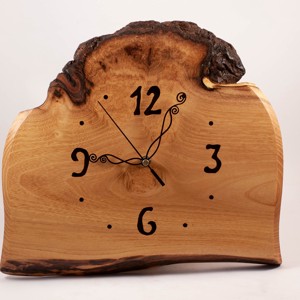 Ceas de perete din lemn, ceas din lemn rustic, -  - Artynos.ro