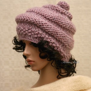 CSIGASAPI / ametist - capac de design tricotat manual - îmbrăcăminte și modă - eșarfe, pălării, fularuri - căciulă - Artynos.ro