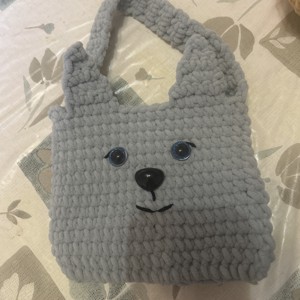 Geantă croșetată pentru copii cu animale de companie  -  - Artynos.ro