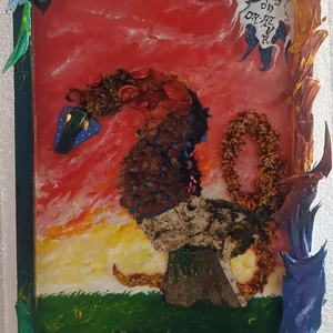 Dragon aur si azur, Arte vizuale și accesorii , Colaj, Fotografie, grafică, desen, ilustrație, Altele, ARTYNOS