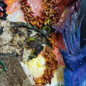Dragon aur si azur - arte vizuale și accesorii  - colaj - Artynos.ro