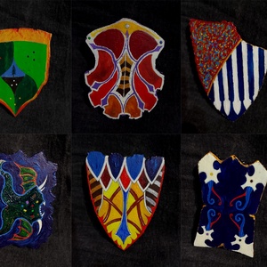 Magneti cu diverse teme heraldice - pereche de doi, Casă & Stil de viață, Accesorii pentru echipamente de bucătărie, Decorații de bucătărie, Magneți de frigider, , ARTYNOS