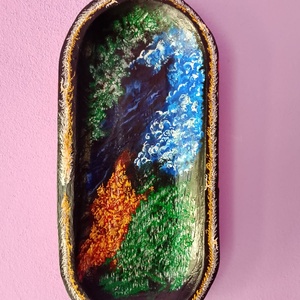 Dragoni asiatici - serie de picturi acrilice pe lemn - casă & stil de viață - decorațiuni de casă - decorațiuni de pereți - decorațiuni suspendate - Artynos.ro