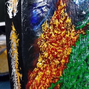 Dragoni asiatici - serie de picturi acrilice pe lemn - casă & stil de viață - decorațiuni de casă - decorațiuni de pereți - decorațiuni suspendate - Artynos.ro