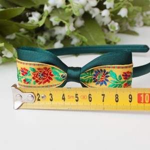 Bentiță de păr cu model floral cu model floral - Verde -  - Artynos.ro