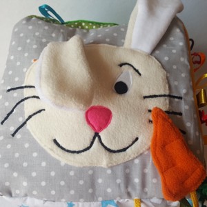 Cub pentru copii, jucarie moale, jucarie Montessori, jucarie pentru calatorii, Jucarii si echipamente pentru copii, Jucarii bebelusi, Cub pentru copii, Cusatura, ARTYNOS