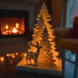 Decorațiune luminoasă intimă de Crăciun cu LED-uri și lampă de atmosferă -  - Artynos.ro