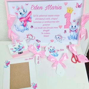 Set mot/turta pisica Marie 6 accesorii - Artynos.ro