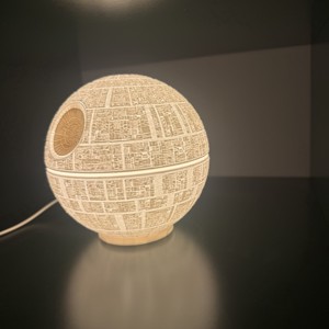  Lampa Death Star � Lampă de birou LED Războiul Stelelor cu alimentare USB -  - Artynos.ro