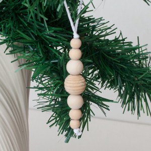 Ornamente din lemn pentru pomul de Crăciun 5 bucăți - Mistletoe -  - Artynos.ro