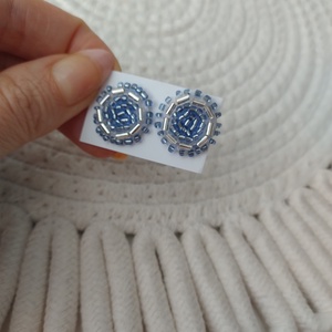 Cercei , Bijuterii, Cercei, Clipsuri, Broderie, ARTYNOS