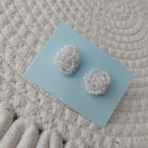 Cercei , Bijuterii, Cercei, Clipsuri, Broderie, ARTYNOS