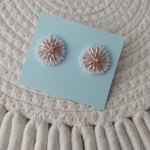 Cercei , Bijuterii, Cercei, Clipsuri, Broderie, ARTYNOS