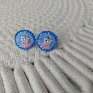 Cercei , Bijuterii, Cercei, Clipsuri, Broderie, ARTYNOS