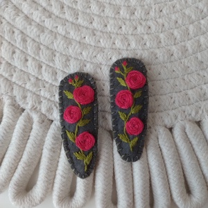 Agrafe pentru par , Imbracaminte si moda, Accesorii par, Clema de par si ac de par, Broderie, ARTYNOS